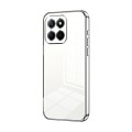 For Honor X8 5G / X6 / X6s Transparent Plating Fine Hole Phone Case(Silver)