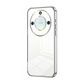 For Honor X40 5G / Magic5 Lite / X9a Transparent Plating Fine Hole Phone Case(Silver)