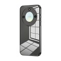 For Honor X40 5G / Magic5 Lite / X9a Transparent Plating Fine Hole Phone Case(Black)