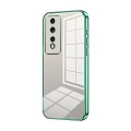 For Honor 80 GT Transparent Plating Fine Hole Phone Case(Green)