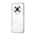 For Honor X30 / X9 5G Transparent Plating Fine Hole Phone Case(Silver)