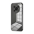 For Honor X30 / X9 5G Transparent Plating Fine Hole Phone Case(Black)