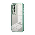 For Honor 70 Pro / 70 Pro+ Transparent Plating Fine Hole Phone Case(Green)