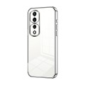 For Honor 70 Pro / 70 Pro+ Transparent Plating Fine Hole Phone Case(Silver)