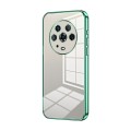 For Honor Magic4 Transparent Plating Fine Hole Phone Case(Green)