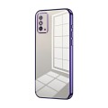 For Honor X10 Max / X30 Max Transparent Plating Fine Hole Phone Case(Purple)
