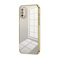 For Honor X10 Max / X30 Max Transparent Plating Fine Hole Phone Case(Gold)