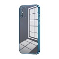 For Honor X10 Max / X30 Max Transparent Plating Fine Hole Phone Case(Blue)