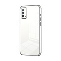 For Honor X10 Max / X30 Max Transparent Plating Fine Hole Phone Case(Silver)