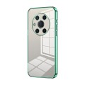 For Honor Magic3 Transparent Plating Fine Hole Phone Case(Green)