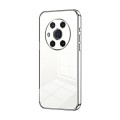 For Honor Magic3 Transparent Plating Fine Hole Phone Case(Silver)