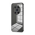 For Honor Magic3 Transparent Plating Fine Hole Phone Case(Black)