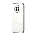 For Honor X20 Transparent Plating Fine Hole Phone Case(Silver)