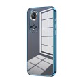 For Honor 50 Pro  / Huawei nova 9 Pro Transparent Plating Fine Hole Phone Case(Blue)