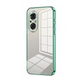 For Honor 50 SE Transparent Plating Fine Hole Phone Case(Green)