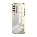 For Honor X20 SE / Huawei nova 10z Transparent Plating Fine Hole Phone Case(Gold)
