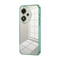 For Honor Play 50 Transparent Plating Fine Hole Phone Case(Green)