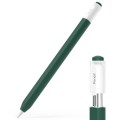 For Apple Pencil (USB-C) Transparent Jelly Stylus Protective Cover(Dark Green)