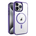For iPhone 15 Pro 2.5mm MagSafe Acrylic Hybrid TPU Phone Case(Deep Purple)