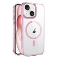 For iPhone 15 2.5mm MagSafe Acrylic Hybrid TPU Phone Case(Pink)