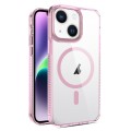 For iPhone 14 Plus 2.5mm MagSafe Acrylic Hybrid TPU Phone Case(Pink)