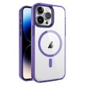 For iPhone 14 Pro 2.5mm MagSafe Acrylic Hybrid TPU Phone Case(Deep Purple)