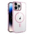 For iPhone 14 Pro 2.5mm MagSafe Acrylic Hybrid TPU Phone Case(Pink)