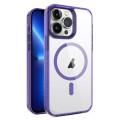 For iPhone 13 Pro 2.5mm MagSafe Acrylic Hybrid TPU Phone Case(Deep Purple)