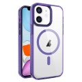 For iPhone 11 2.5mm MagSafe Acrylic Hybrid TPU Phone Case(Deep Purple)