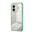 For vivo iQOO Z9 Transparent Plating Fine Hole Phone Case(Green)
