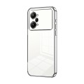 For OPPO K10 Pro Transparent Plating Fine Hole Phone Case(Silver)