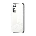 For OPPO Reno5 4G/5G / Reno5 K Transparent Plating Fine Hole Phone Case(Silver)