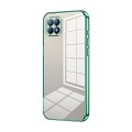 For OPPO Reno4 SE Transparent Plating Fine Hole Phone Case(Green)