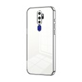 For OPPO A11x / A9 2020 Transparent Plating Fine Hole Phone Case(Silver)
