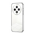 For OPPO A3 Pro Transparent Plating Fine Hole Phone Case(Silver)