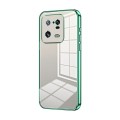 For Xiaomi 13 Pro Transparent Plating Fine Hole Phone Case(Green)