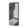 For Xiaomi 13 Pro Transparent Plating Fine Hole Phone Case(Black)