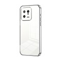 For Xiaomi 13 Transparent Plating Fine Hole Phone Case(Silver)