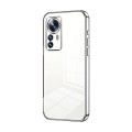 For Xiaomi 12 Pro / 12S Pro Transparent Plating Fine Hole Phone Case(Silver)