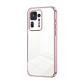 For Xiaomi Mix 4 Transparent Plating Fine Hole Phone Case(Pink)