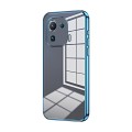 For Xiaomi Mi 11 Pro Transparent Plating Fine Hole Phone Case(Blue)