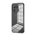 For Xiaomi Mi 11 Pro Transparent Plating Fine Hole Phone Case(Black)