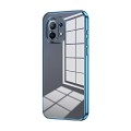 For Xiaomi Mi 11 Transparent Plating Fine Hole Phone Case(Blue)