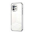 For Xiaomi Mi 11 Transparent Plating Fine Hole Phone Case(Silver)