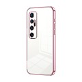 For Xiaomi Mi 10 Ultra Transparent Plating Fine Hole Phone Case(Pink)