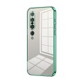 For Xiaomi Mi 10 Pro 5G Transparent Plating Fine Hole Phone Case(Green)