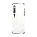 For Xiaomi Mi 10 Pro 5G Transparent Plating Fine Hole Phone Case(Silver)