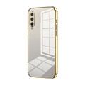 For Xiaomi Mi CC9e / Mi A3 Transparent Plating Fine Hole Phone Case(Gold)