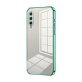 For Xiaomi Mi CC9e / Mi A3 Transparent Plating Fine Hole Phone Case(Green)