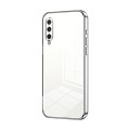 For Xiaomi Mi CC9e / Mi A3 Transparent Plating Fine Hole Phone Case(Silver)